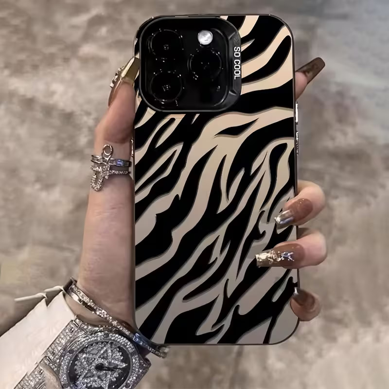 Apple Iphone 15 Pro Max - Zebra Pattern Black Advanced IMD Shockproof