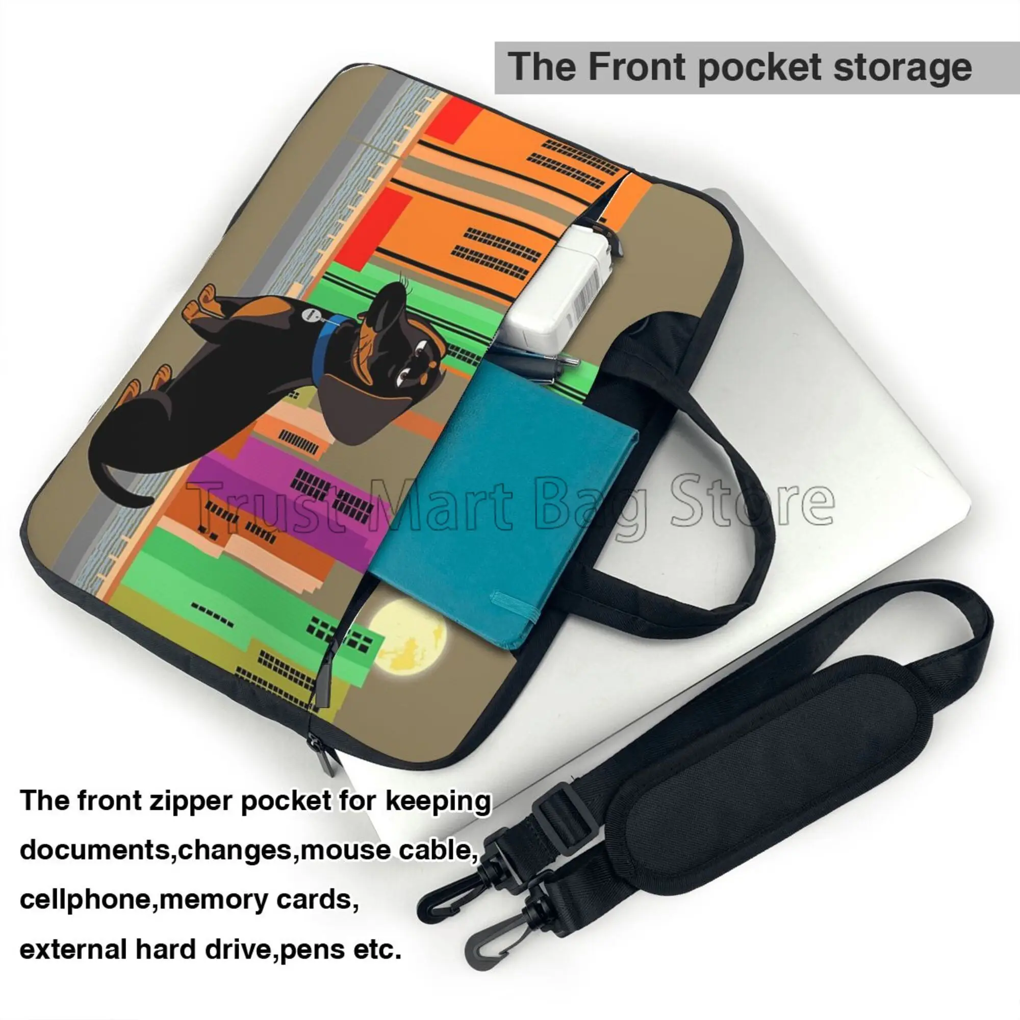 Cute Dachshund Print Laptop Ca - огляд і ціна Boox Tablet Accessories