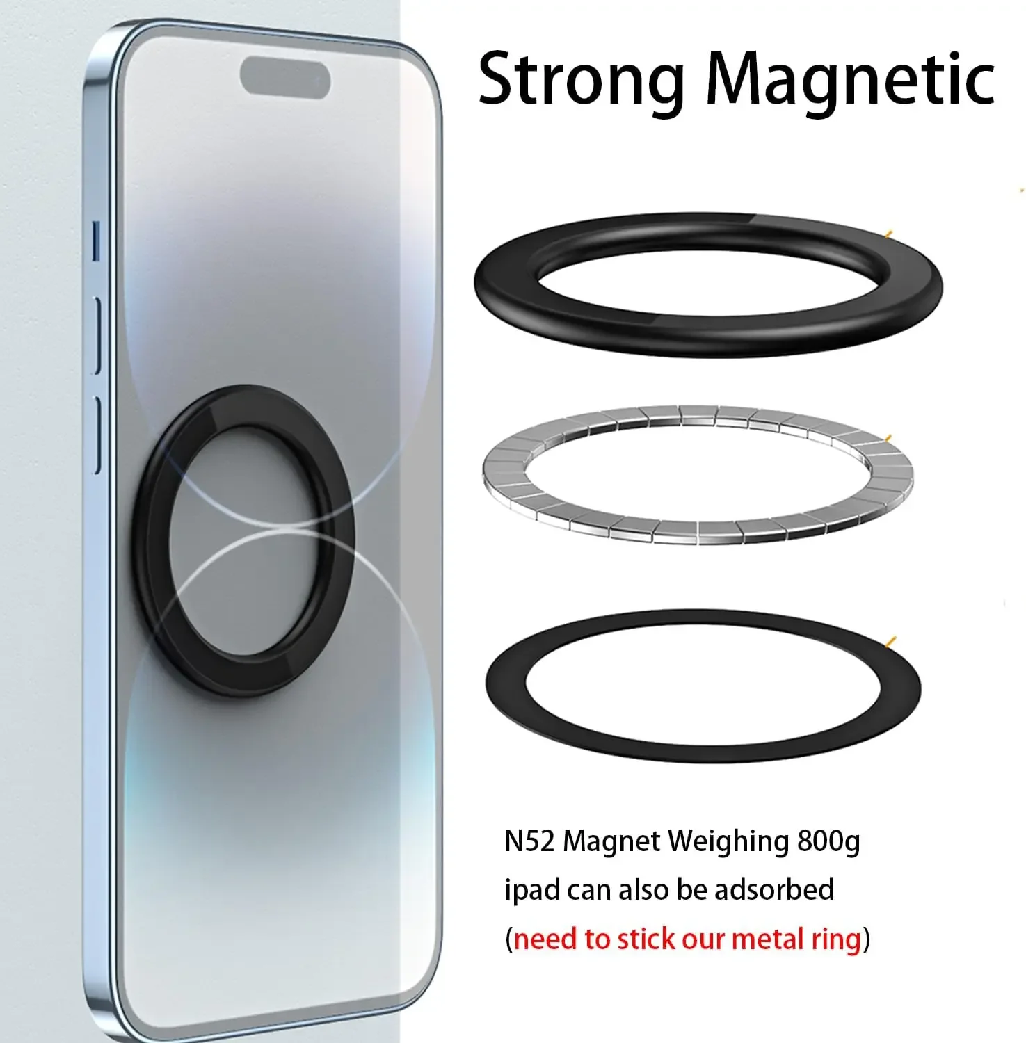For MagSafe Magnetic Ring Hold - огляд і ціна Tablet Car Accessories