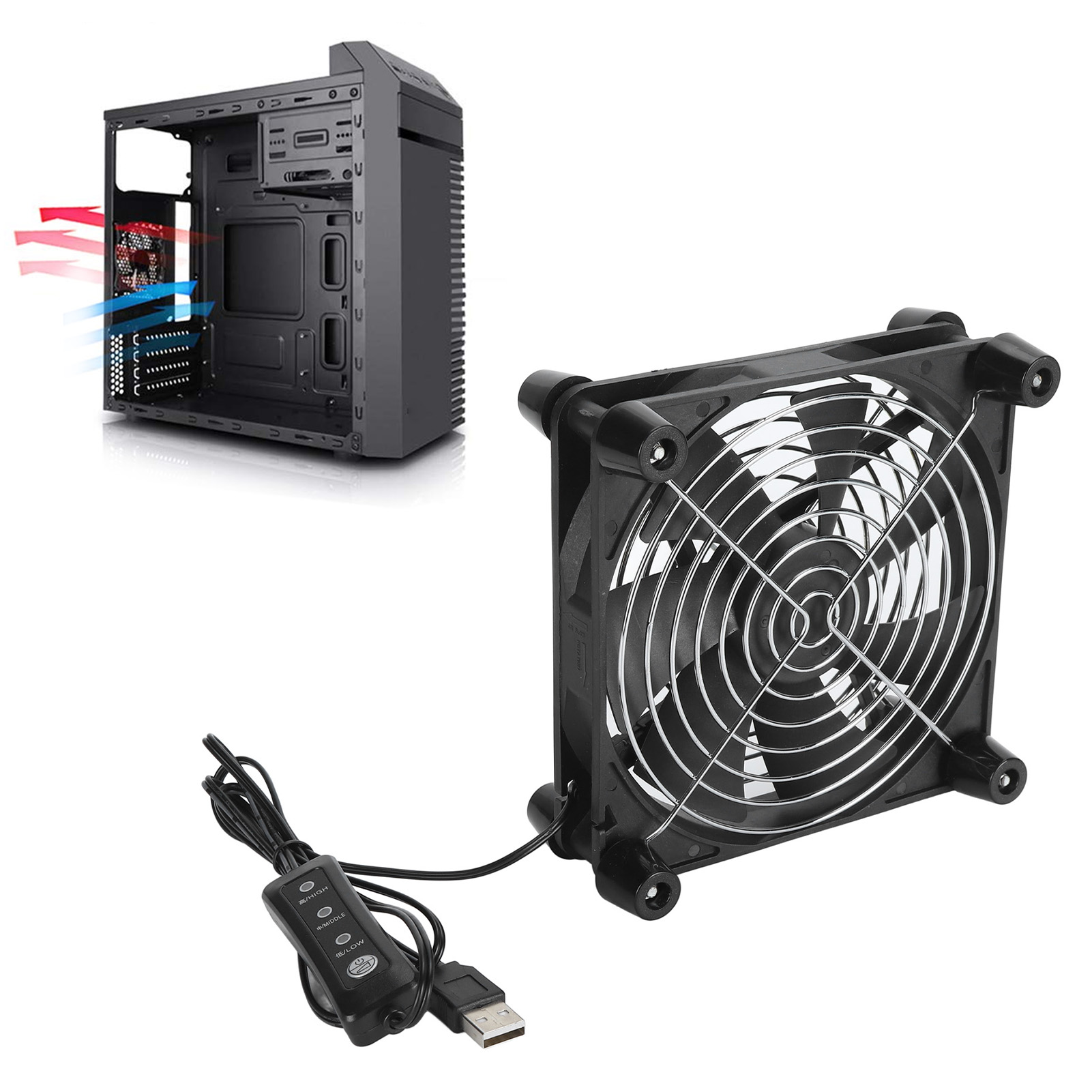 140mm Computer Case Fan 3 Spee - огляд і ціна Boox Tablet Accessories