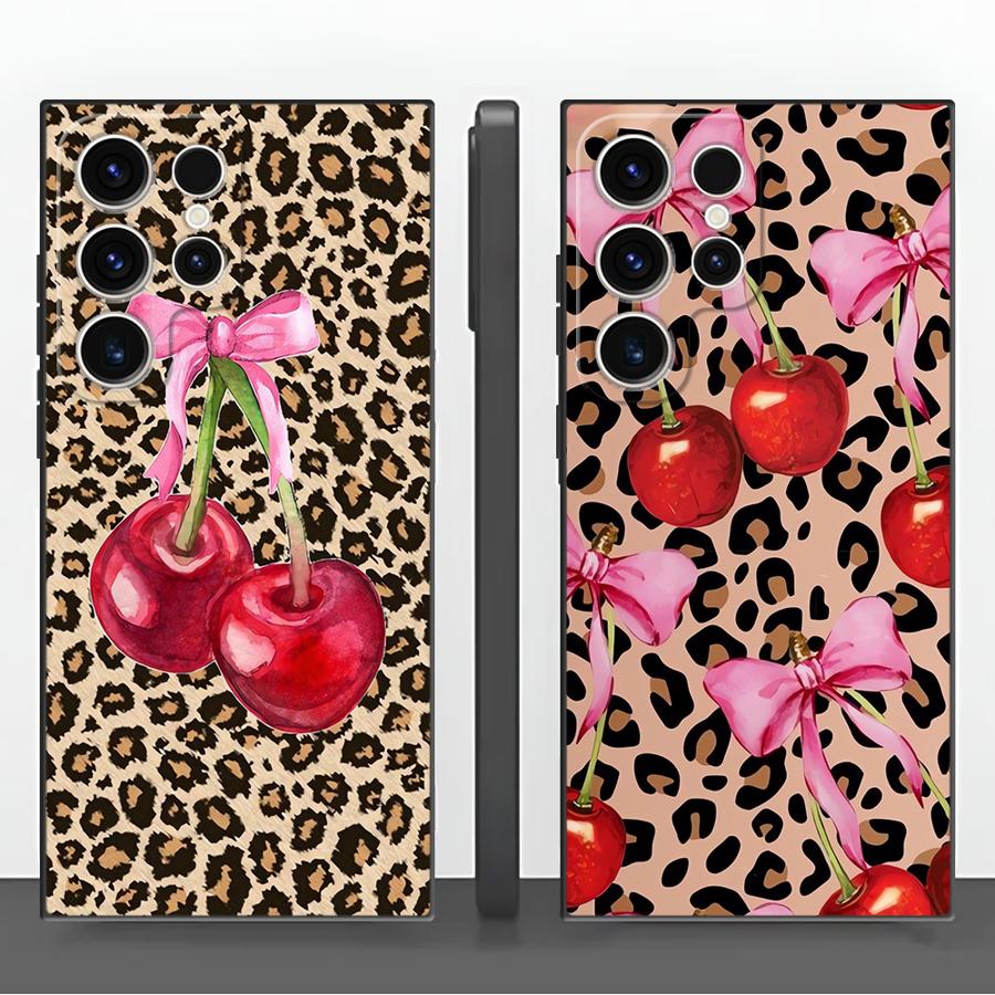 Leopard Cherry Funda Phone Cov - огляд і ціна Tablet S9 Fe Accessories