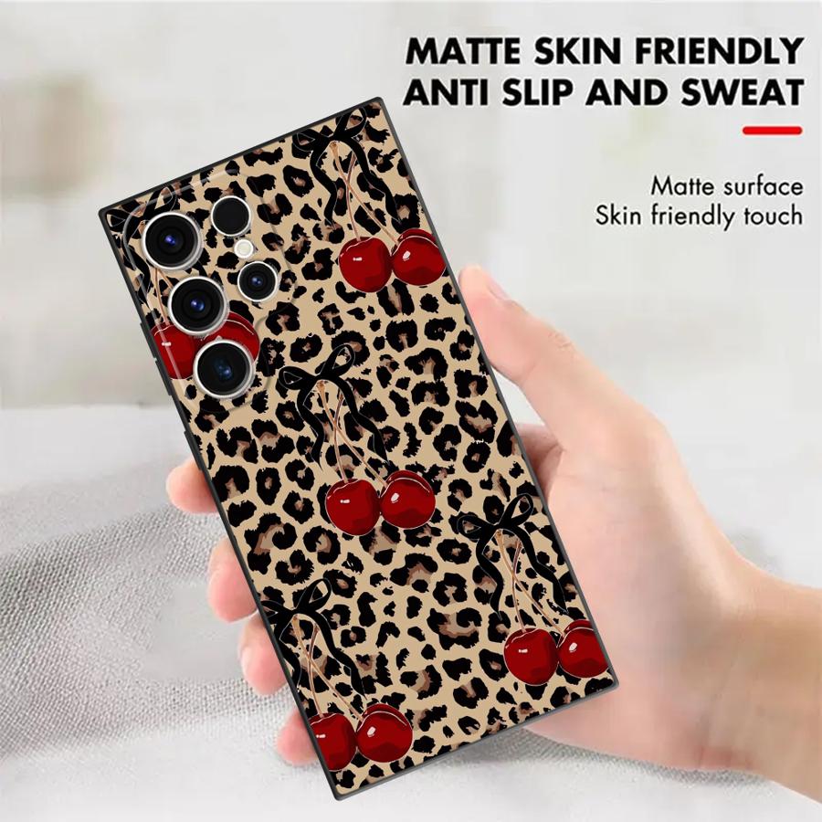 Leopard Cherry Funda Phone Cov - огляд і ціна Tablet S9 Fe Accessories