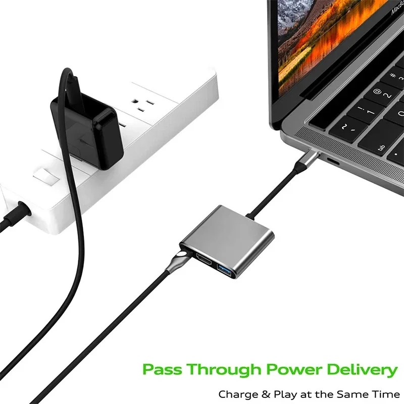 USB C HUB 3in1 Type C 3.0 to H - огляд і ціна Usb Hub Type C