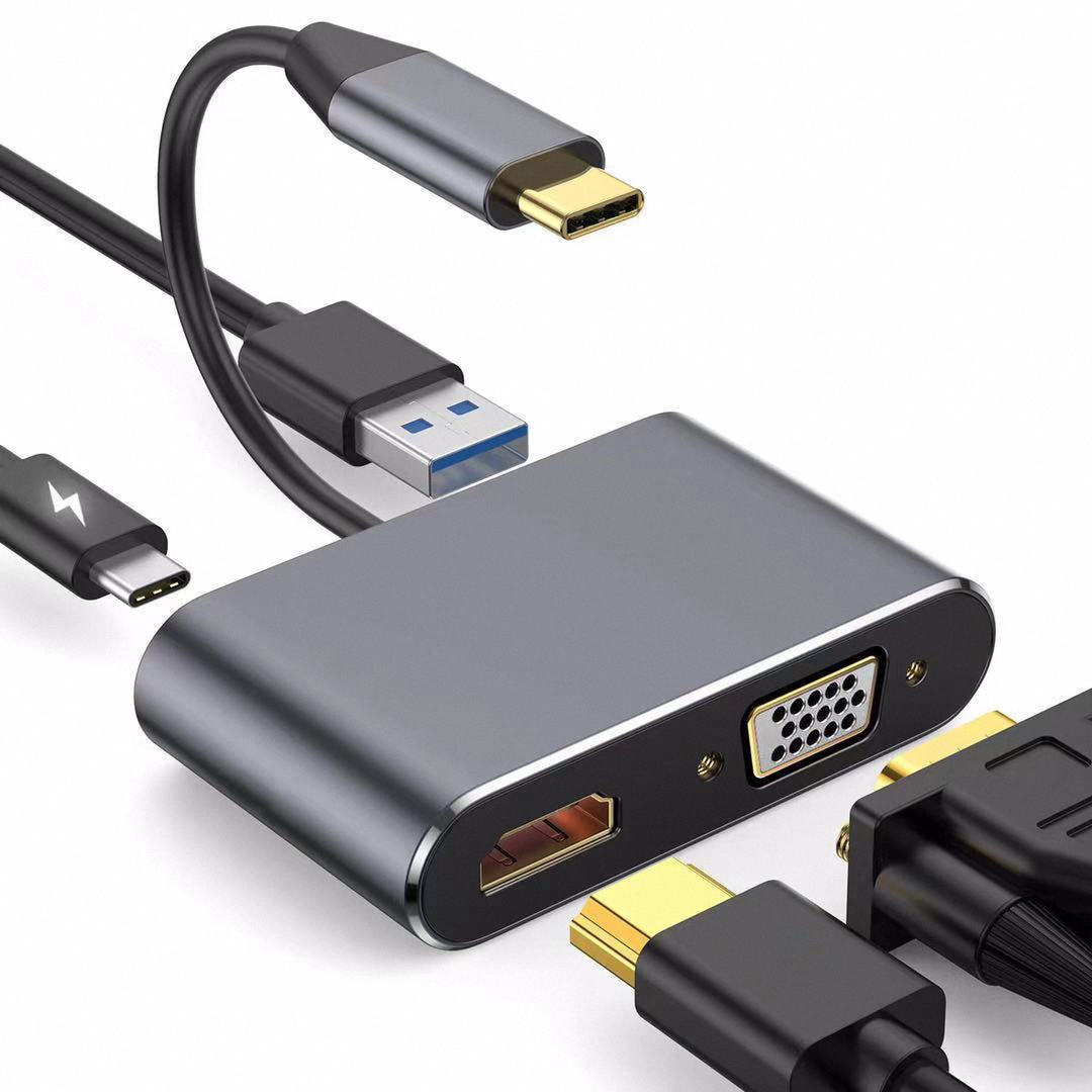 4K USB Type C to VGA 1080P USB - огляд і ціна Usb Hub Type C