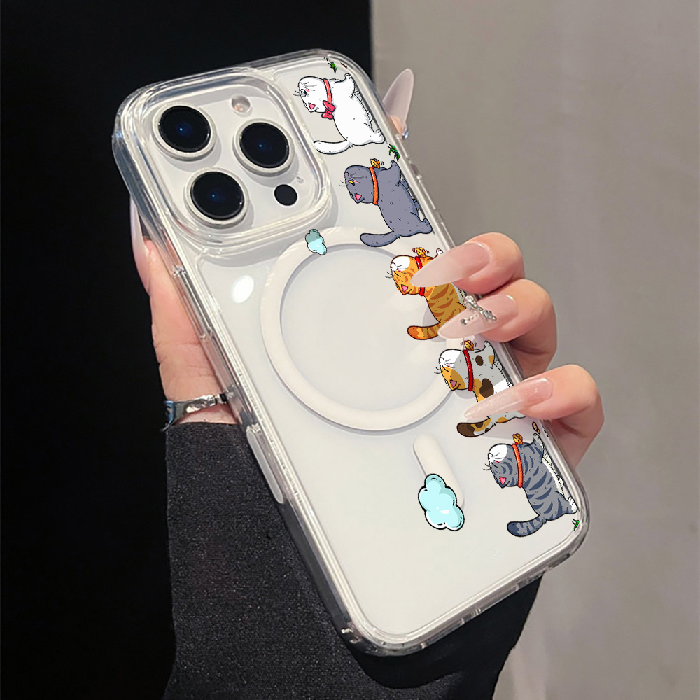 Cute Cartoon Cat Clear Phone C - огляд і ціна Apple Iphone 15 Pro Max
